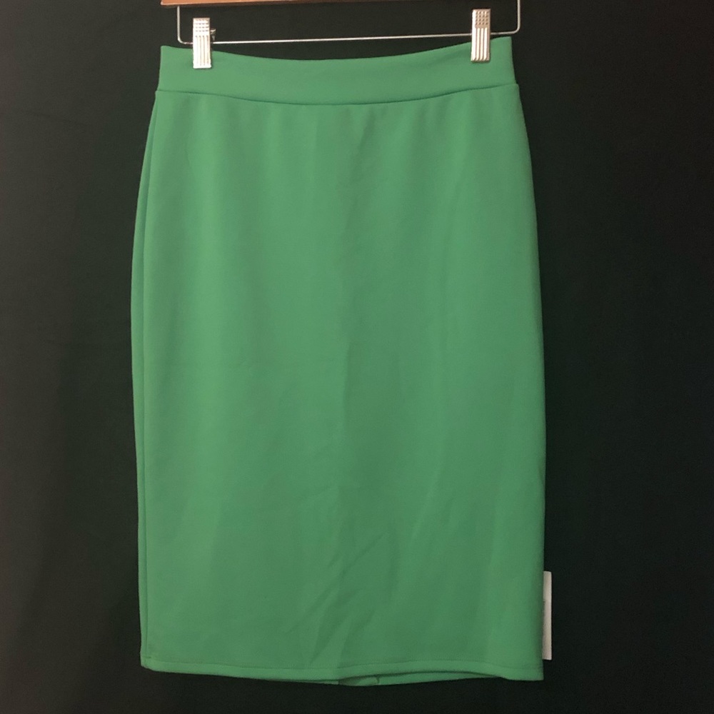 Joyce Large Green Stretch Pencil Skirt